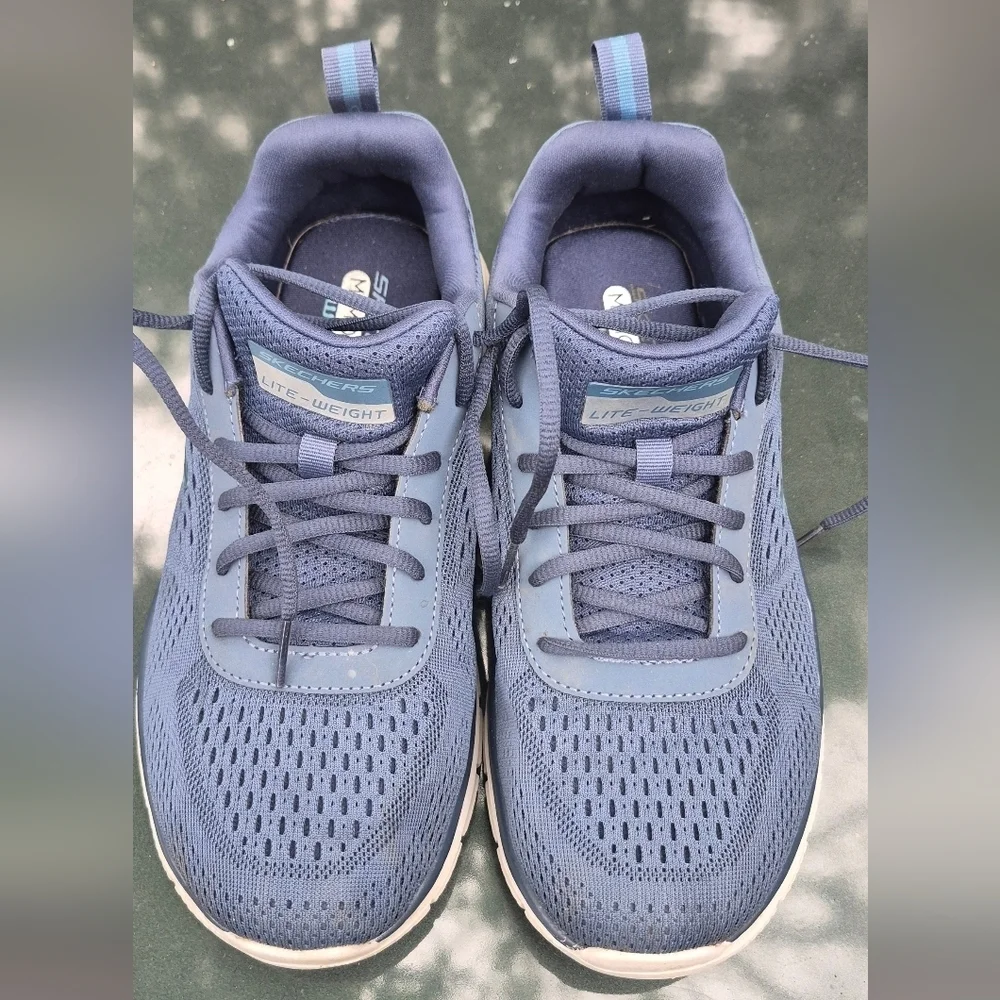 Skechers Blue Athletic Shoes with Cushioned Support